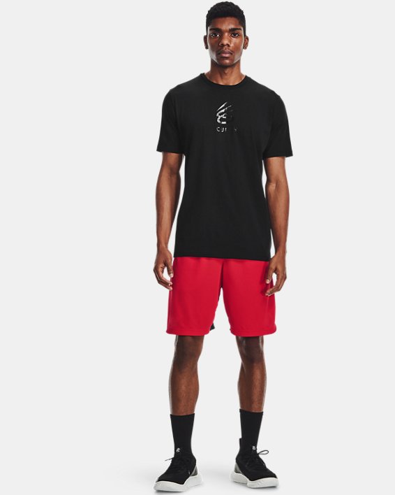 Men's Curry UNDRTD Splash T-Shirt, Black, pdpMainDesktop image number 0